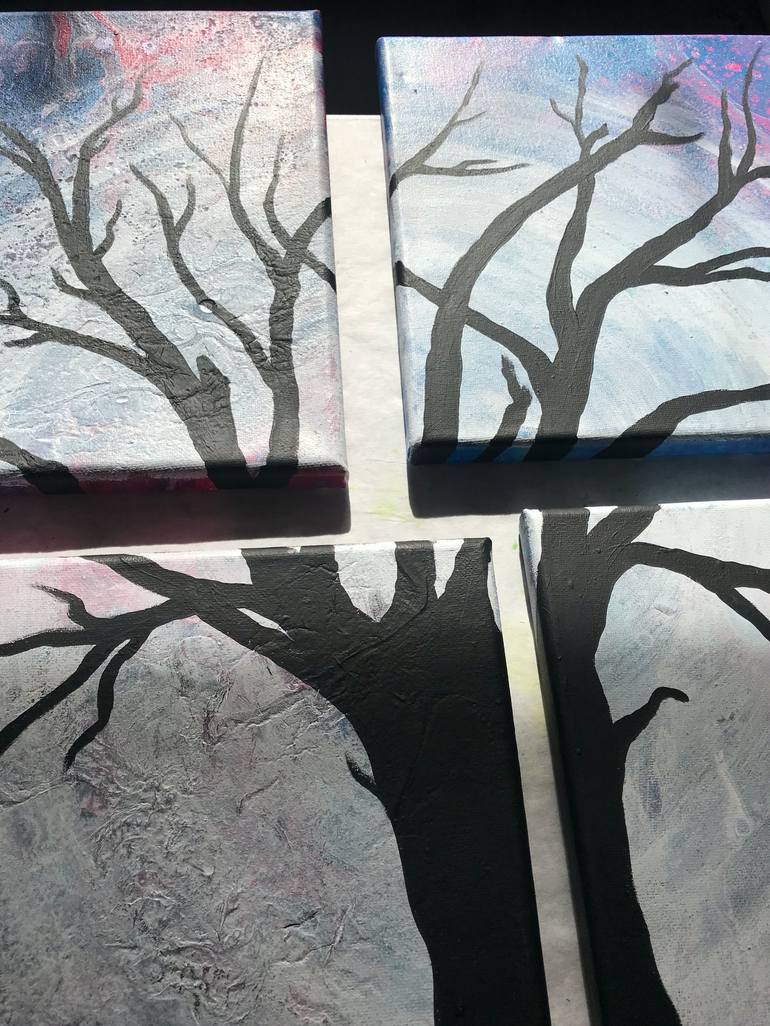 Original Impressionism Tree Painting by Marianna Mills