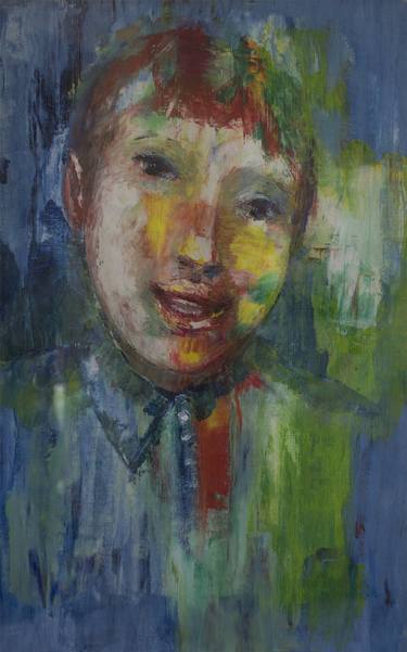 Original Portrait Painting by Saul De Anda