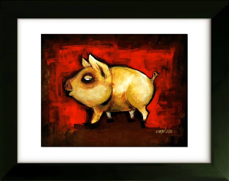 Original Expressionism Animal Drawing by Sergio Lazo