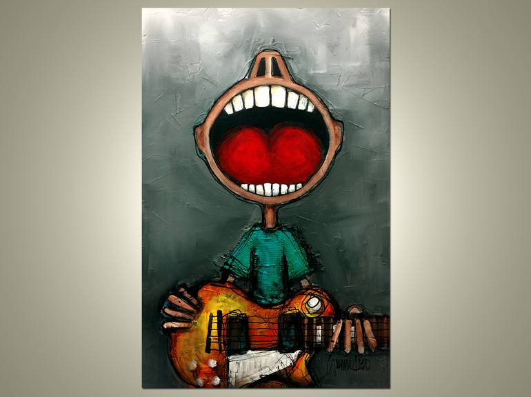 Original Music Painting by Sergio Lazo