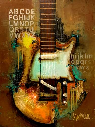 Original Abstract Music Paintings by Sergio Lazo