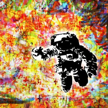 Original Street Art Outer Space Photography by Paslier Morgan