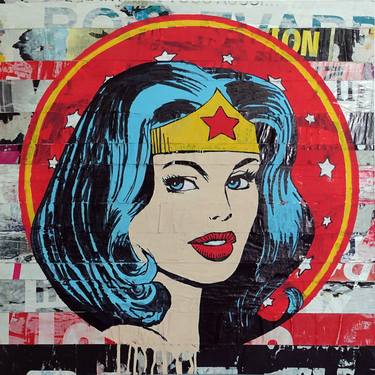 Original Pop Art Comics Collage by Paslier Morgan