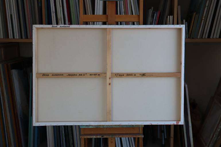 Original Abstract Expressionism Abstract Painting by Erika Kumerova