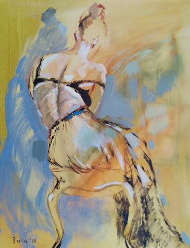 Original Impressionism Nude Paintings by Erika Kumerova