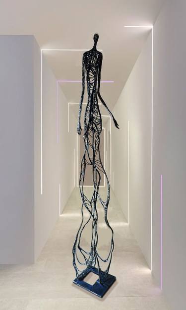 Futuristic Figures From Wire Sculpture Artist Michele Rizzi - Obsessed with  Art