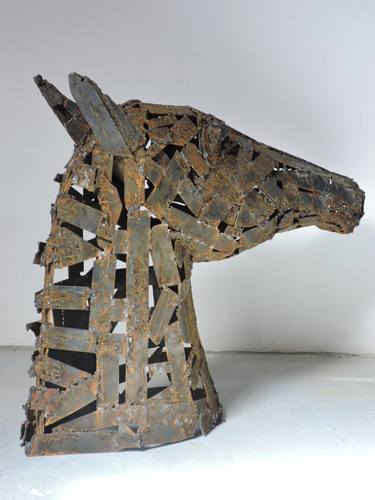 Original Contemporary Horse Sculpture by Michele Rizzi