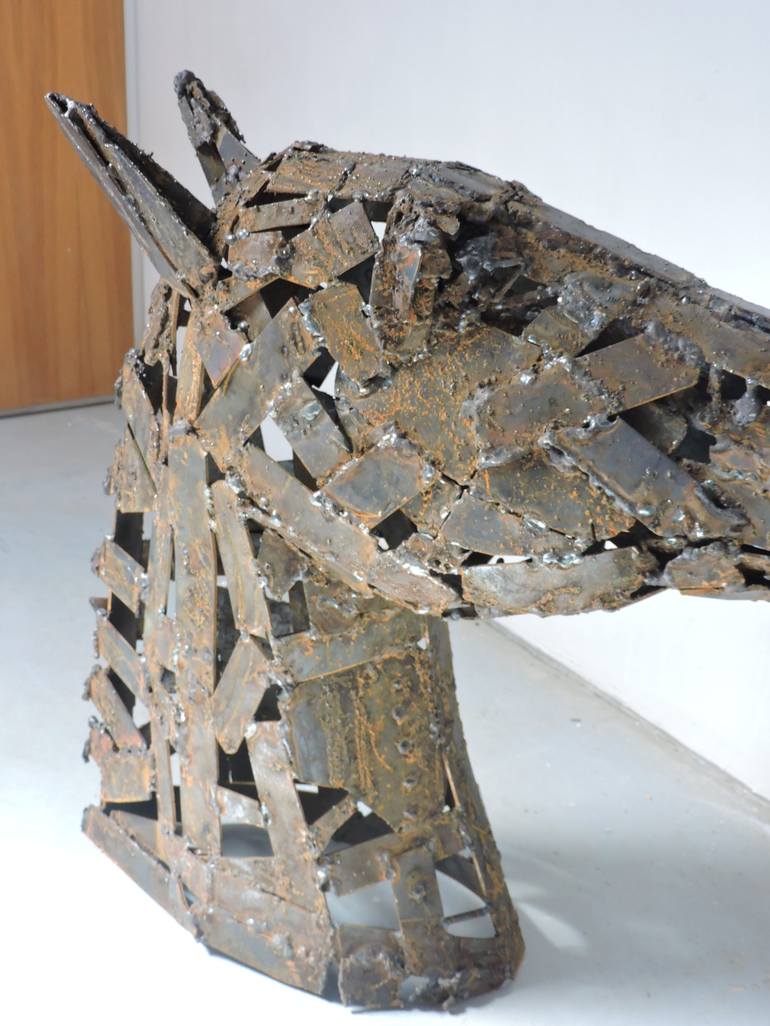 Original Contemporary Horse Sculpture by Michele Rizzi