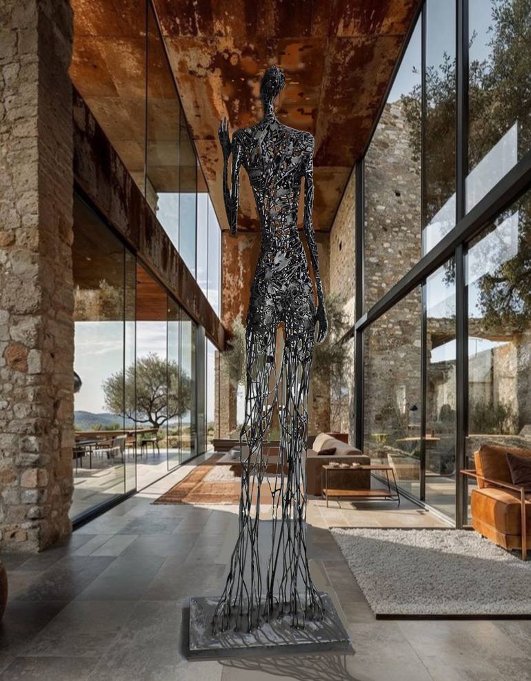 Original Expressionism Women Sculpture by Michele Rizzi
