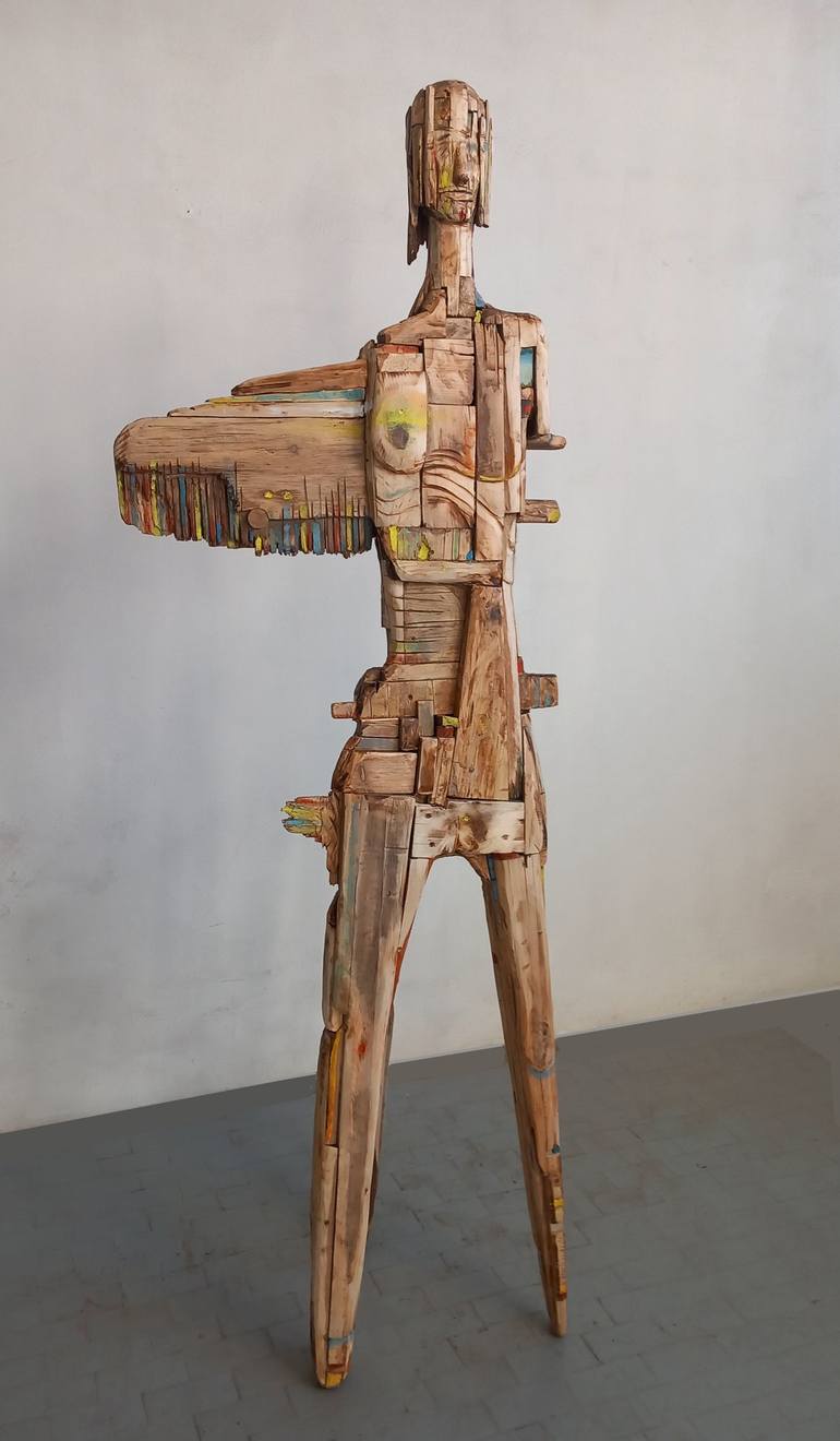 Original Expressionism Women Sculpture by Michele Rizzi