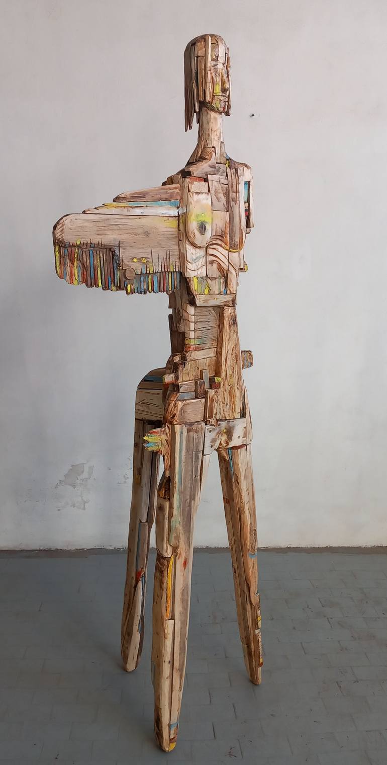 Original Expressionism Women Sculpture by Michele Rizzi