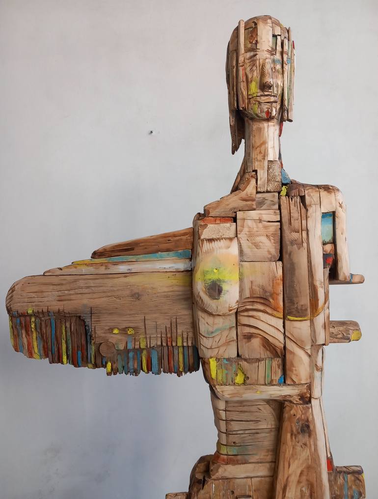 Original Expressionism Women Sculpture by Michele Rizzi