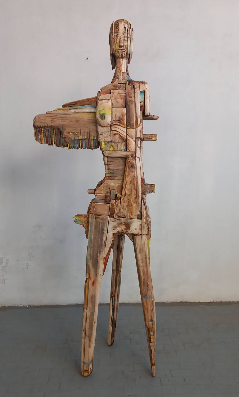 Original Expressionism Women Sculpture by Michele Rizzi