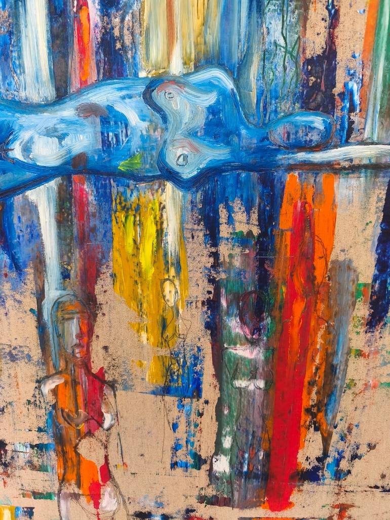 Original Abstract Expressionism Women Painting by Michele Rizzi