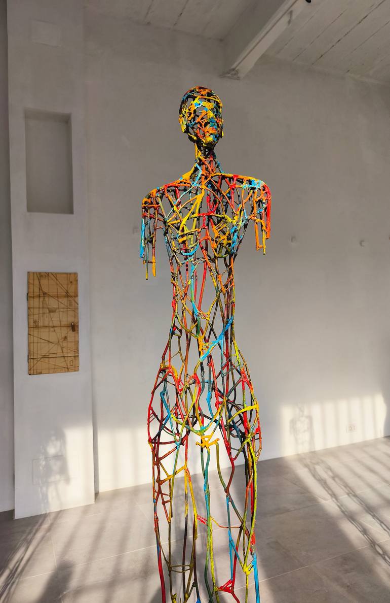 " Andromeda and the visible spectrum (Star woman)" Original Sculpture by Michele Rizzi