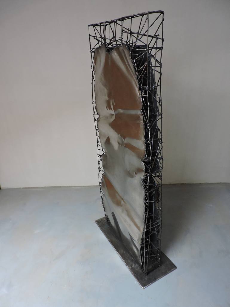Original Abstract Expressionism Geometric Sculpture by Michele Rizzi