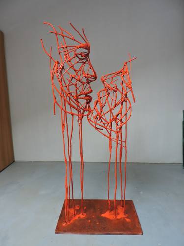 Original Expressionism Love Sculpture by Michele Rizzi