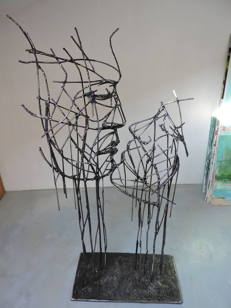 Original Expressionism Love Sculpture by Michele Rizzi