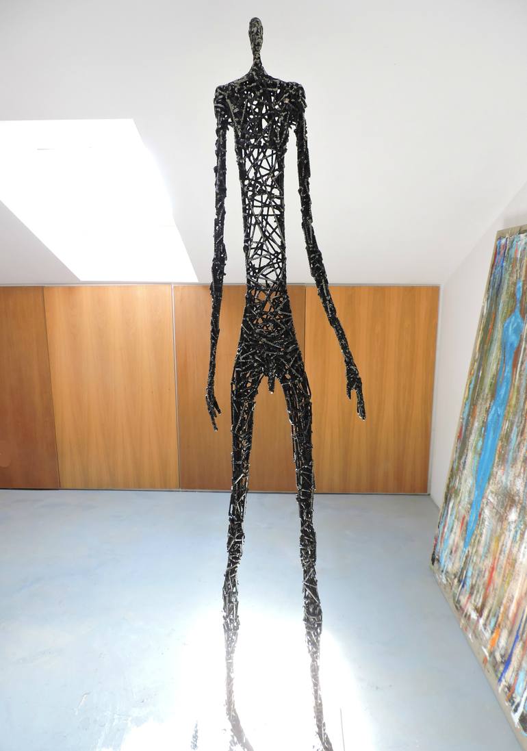 Original Expressionism Men Sculpture by Michele Rizzi