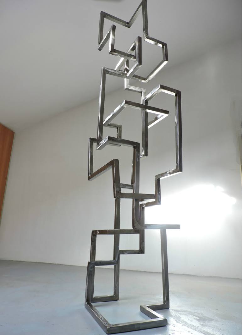 Original Abstract Geometric Sculpture by Michele Rizzi