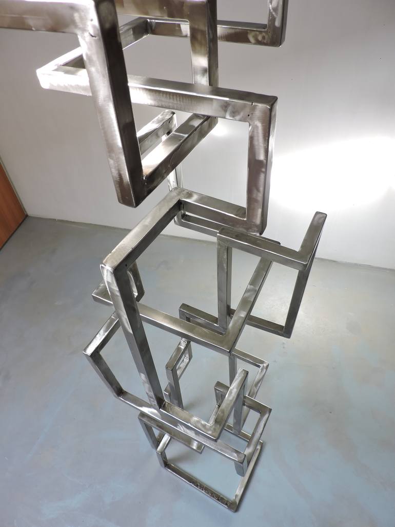 Original Abstract Geometric Sculpture by Michele Rizzi