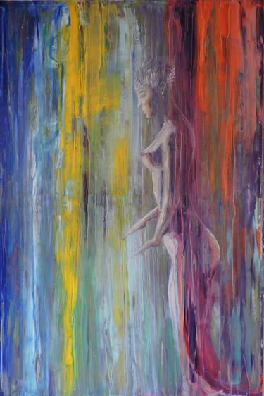 Original Abstract Expressionism Women Paintings by Michele Rizzi
