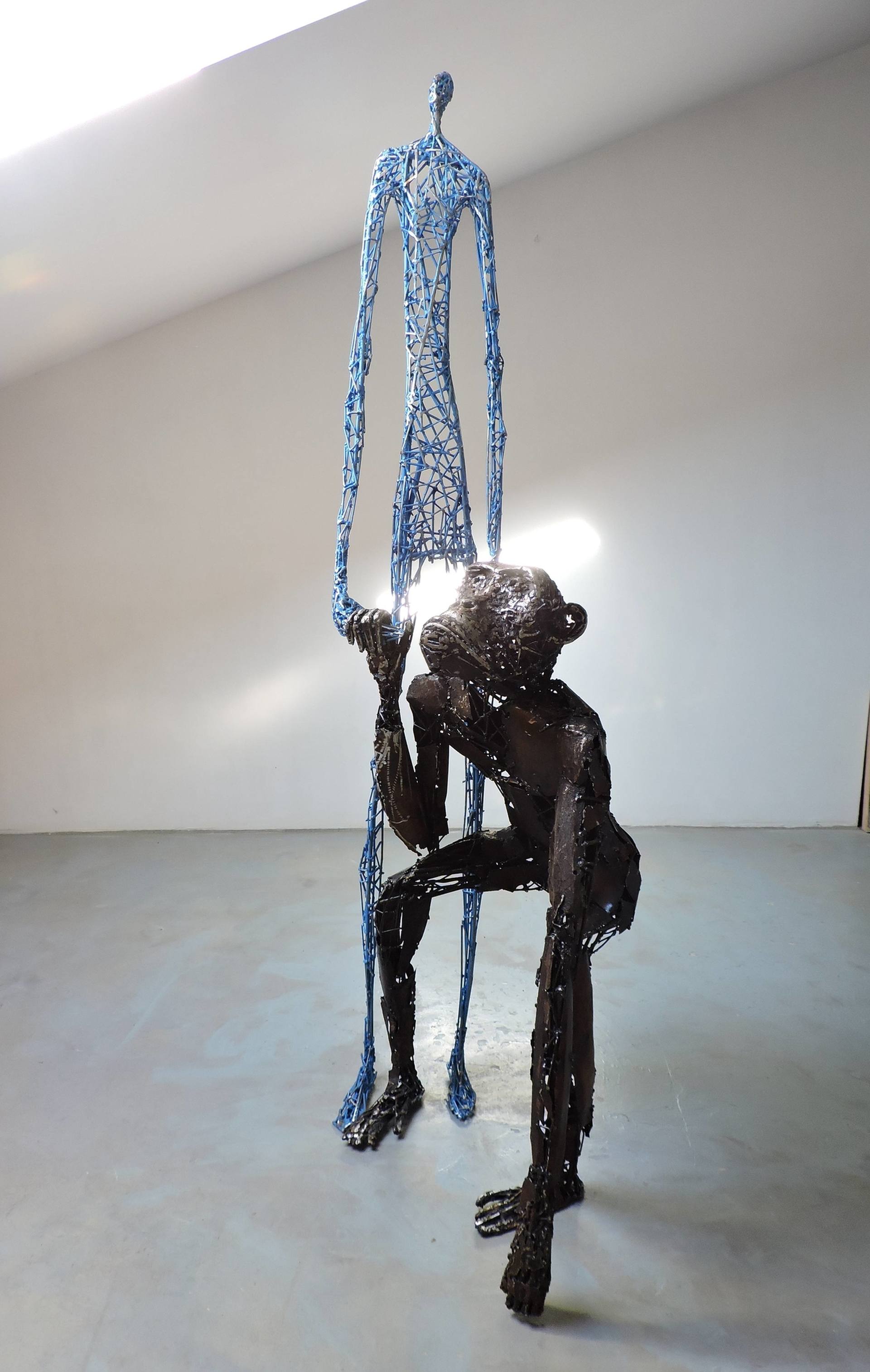 Futuristic Figures From Wire Sculpture Artist Michele Rizzi