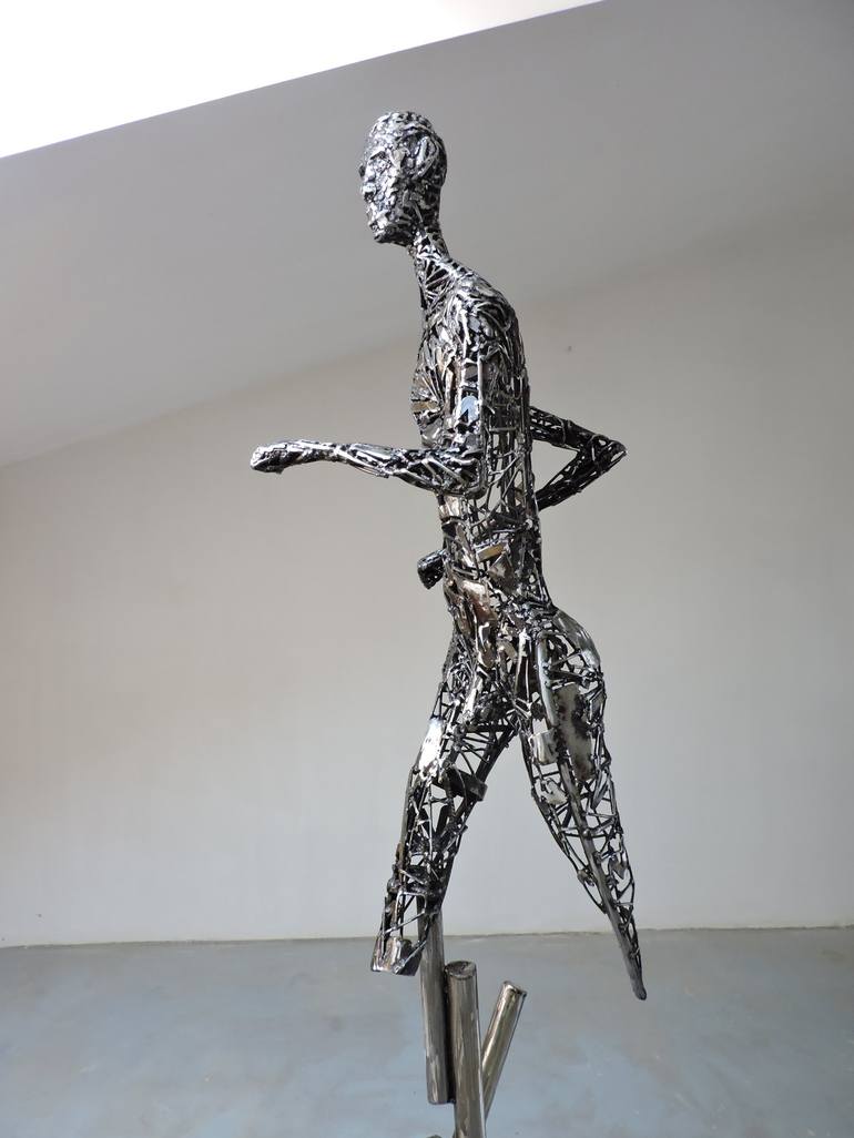Original Expressionism Men Sculpture by Michele Rizzi