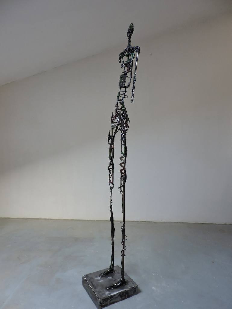 Original Expressionism Men Sculpture by Michele Rizzi