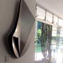 It is a artwork of  Foldings series created for an individual exhibition in Sao Paulo, in brushed stainless steel .