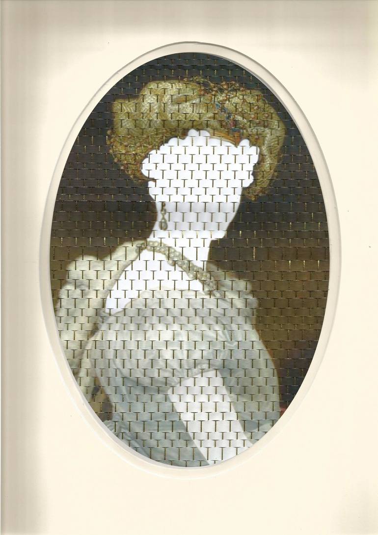 Original Portraiture Portrait Mixed Media by Imrana Tanveer