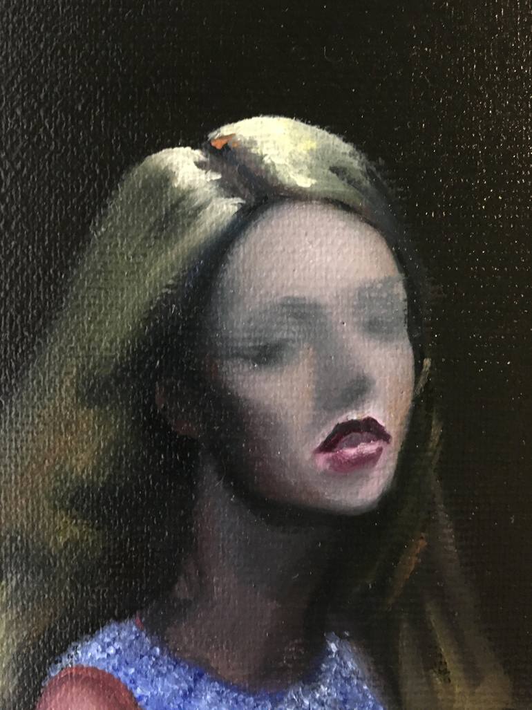 Original Dada Women Painting by Justyna JęDrzejowska-Firut