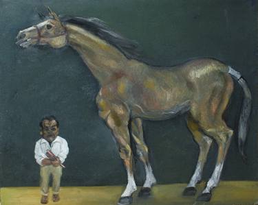 Original Portraiture Horse Paintings by Ranjan Sen