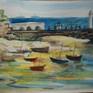 St Ives harbour colour sketch