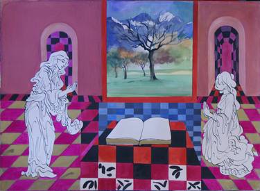 Original Expressionism Religion Paintings by Ranjan Sen