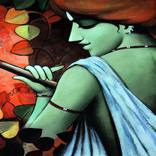 Krishna Bansuri - Beautiful HomStyle painting by ArtsNyou Gallery