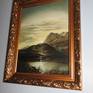 My original oil painting is free style copy of nice painting 'Sunset in Snowdonia' by artist  Henry John Boddington was born in London(b.14.10.1811- 11 April 1865) was an English landscape painter during the Victorian era, and a member of the Williams family of painters.) . I created my painting in memory about his nice antique painting .Giltframed.
