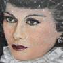 Fashion designer Coco Chanel, born August 19, 1883, in Saumur, France, is famous for her timeless designs, trademark suits and little black dresses and etc. I paited her portrait by oil on canvas in the realism style my own original hand painted ,signed,  was used her white & black photos from internet ,unframed