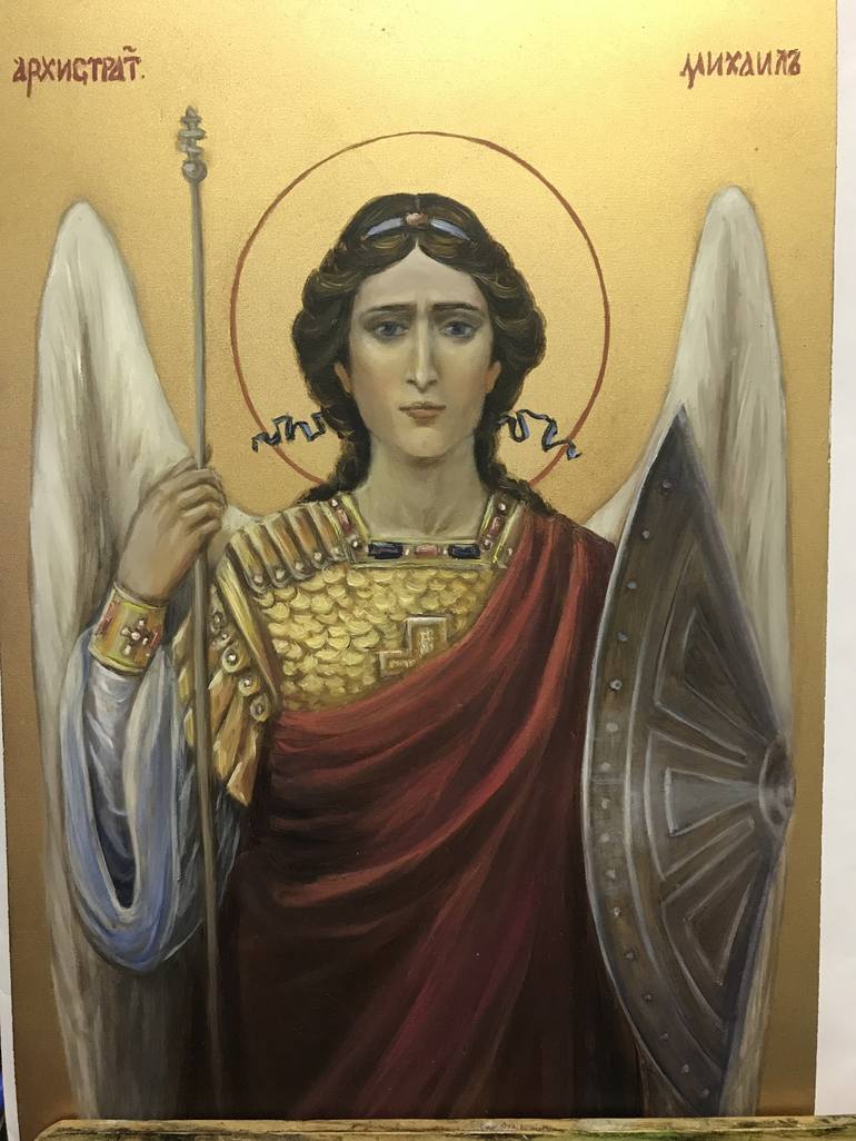 Orthodox icon of st Michael the archangel (sold) Painting by Tatiana ...