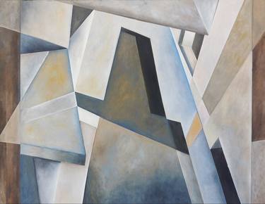 Print of Cubism Abstract Paintings by Silvia Goytia