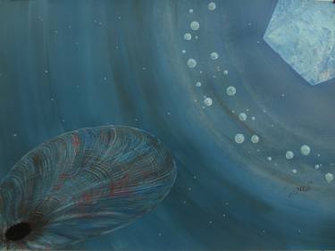 Original Abstract Outer Space Paintings by Silvana Vescio