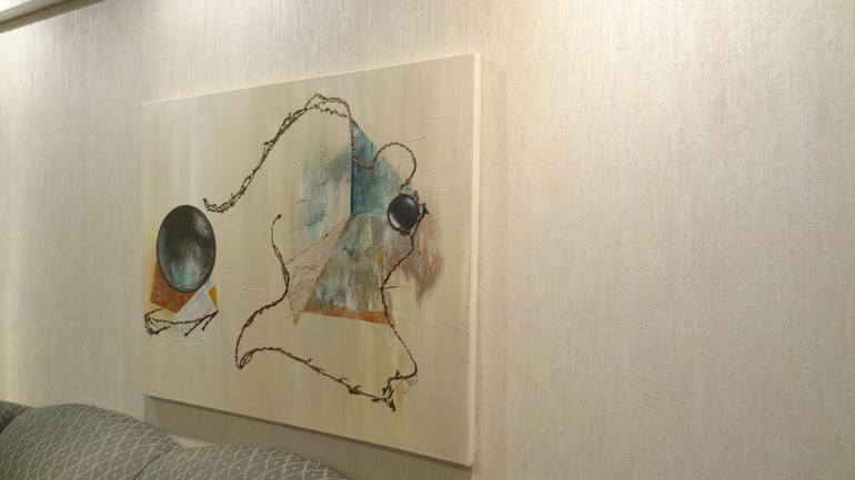 Original Conceptual Abstract Painting by Silvana Vescio