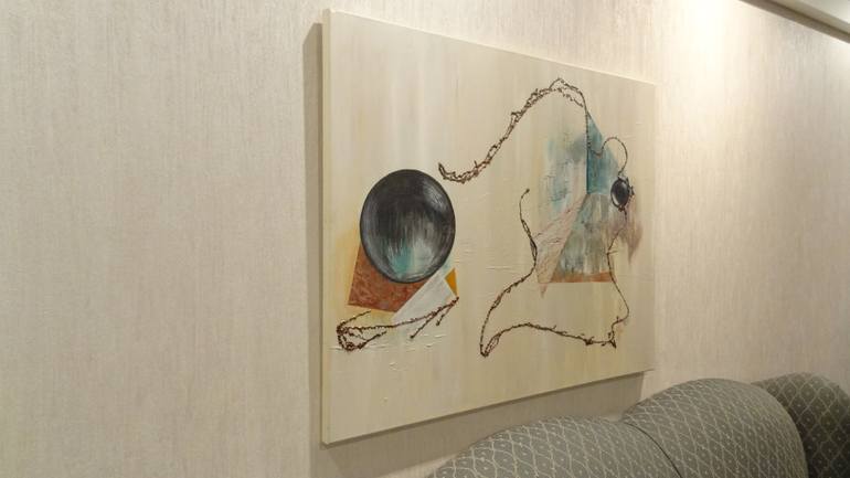 Original Conceptual Abstract Painting by Silvana Vescio