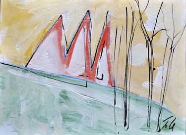 Print of Dada Landscape Paintings by Martin Navratil