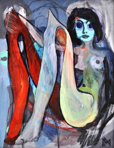 Print of Expressionism Nude Paintings by Martin Navratil