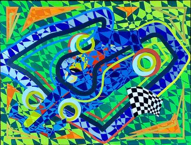 Original Abstract Car Paintings by Nathan Lovick