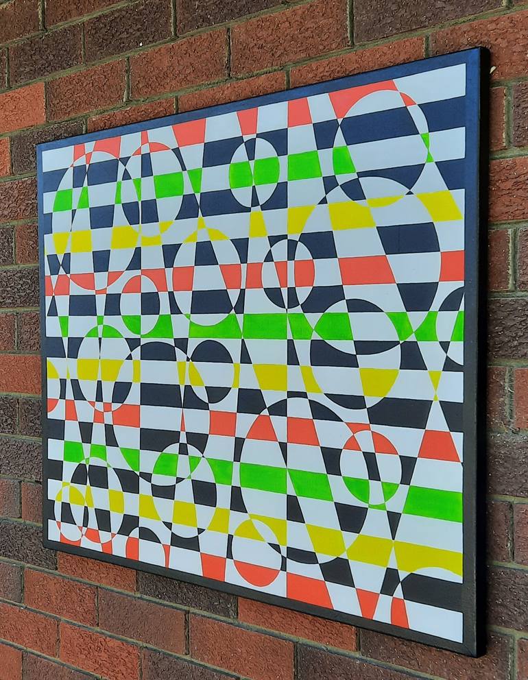 Original Abstract Geometric Painting by Nathan Lovick