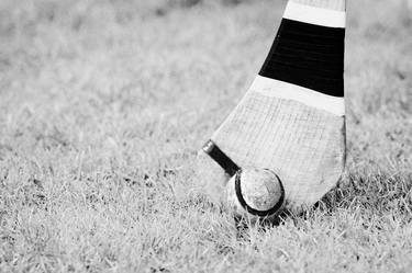 irish gaelic sport hurling ball and stick thumb