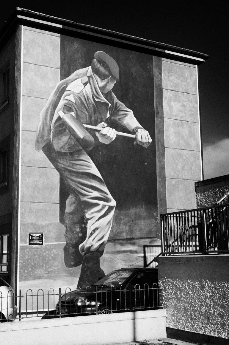 operation motorman mural bogside derry northern ireland - Print