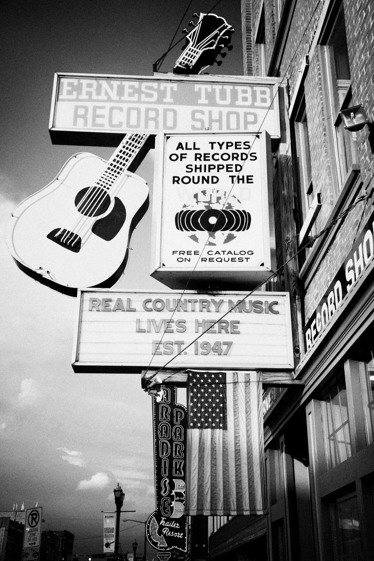 ernest tubbs record shop on broadway downtown Nashville Tennessee USA  Photography by Joe Fox | Saatchi Art